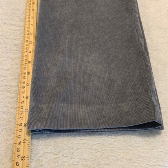 Christopher & Banks Womens Gray Soft Corduroy Straight Leg Stretch Pants Sz 12 - Picture 9 of 9